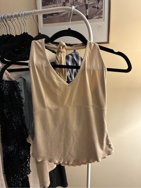 Yellow halter top